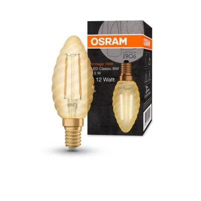 Osram Vintage 1906 LED, 1,5 W = 12 W, 120 lm, E14, 300 °, 2400 K - Bild 1 von 4