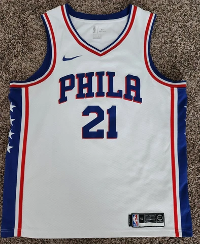 Joel Embiid Philadelphia 76ers Nike Association Edition Swingman Jersey! Size 52 Cover