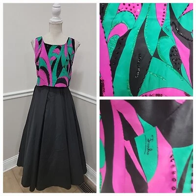 Top Corto De Colección Emilio Pucci Por Vivara Lentejuelas Seda Multicolor Talla 42/Como Está Foto 1 de 4