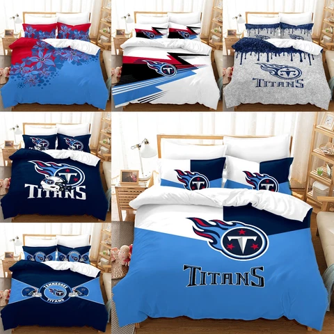 Tennessee Titans 3Pcs Bedding Set Duvet/Comforter Cover with Pillowcases Gift Cover