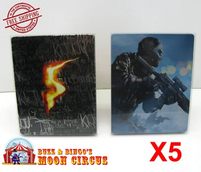 5x SONY PS3 CIB GAME BLU-RAY STEELBOOK G2 - FUNDA PROTECTORA TRANSPARENTE CAJA Foto 1 de 4