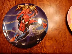 Children's Plates x 2 "Spiderman" and "Cinderella" Melamine - Picture 1 of 6