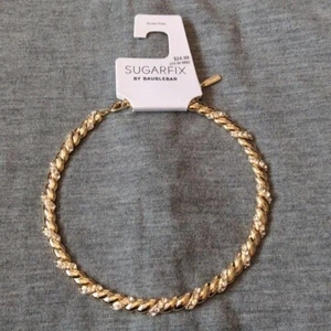 Collar Baublebar Sugarfix Oro Y Estrás Declaración Nuevo Con Etiquetas - Imagen 1 de 6