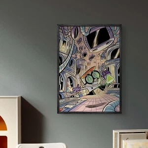 Dexter's LAB Vintage Cartoon Canvas Poster Wall Art Home Decor Fan Art Gift Idea - Picture 1 of 11
