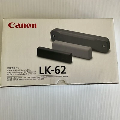 Kit de batería recargable de iones de litio Canon LK-62 nuevo sellado de fábrica como nuevo A+ Foto 1 de 4