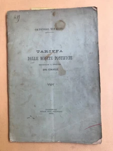 VITALINI  Le Monete dei Papi. Giusta l'ordine seguito nelle tavole sinottiche - Picture 1 of 1