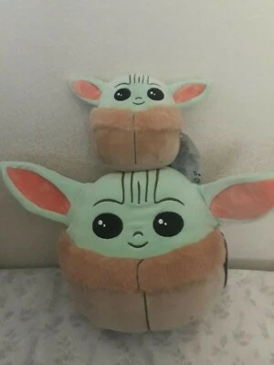 KellyToy Squishmallows - Disney Baby Yoda Plush 5" & 10" - Lot of 2 - NEW - Image 1 of 4