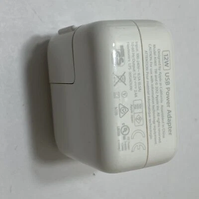 Apple A1401 12W USB Power Adapter for iPhone, iPad and iPod - White - Image 1 of 4
