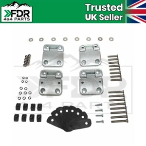 Türscharnier Kit mit Edelstahlschrauben für Land Rover Defender 90/110 Komplettset - Bild 1 von 8