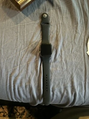 Apple Watch Series 3 38mm Space Gray Aluminum Case w Black Sport Band (GPS +LTE) - Image 1 of 2