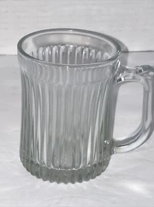 Gibson Royal Crest Mug 4” Ribbed MCM Glass Excellent Condition - Picture 1 of 5