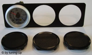 DIN-Rahmen max. 3x 52mm Zusatzinstrumente im Radio Schacht für VW Opel BMW Audi - Bild 1 von 1