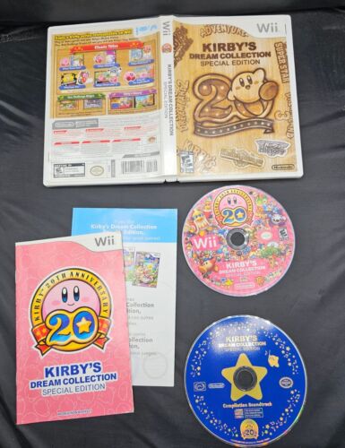 Kirby's Dream Collection Special Edition (Nintendo Wii) Tested CIB No Slipcover