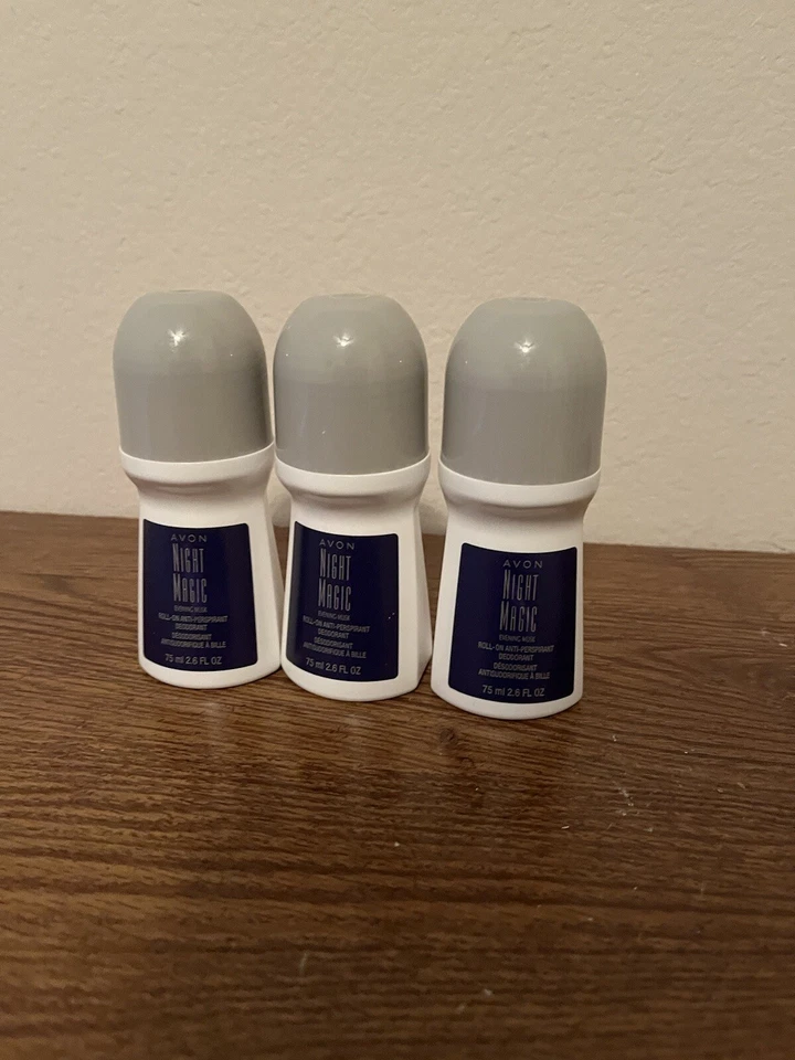 AVON * Night Magic * роллер дезодорант * женщин * лот из 3 бонус размер - Изображение 1 из 1