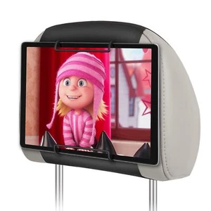 Car Tablet Holder Back Seat Headrest Mount Fits Upto 12.9 Inch Tablets - Picture 1 of 7
