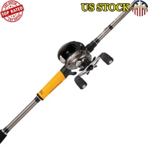 7ft Fishing Rod Reel Combo Baitcast Lightweight Durable 6 Bearings 18lb Drag New - Picture 1 of 8