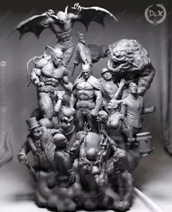 Batman and villans diorama statue resin 1/10 - Imagen 1 de 3