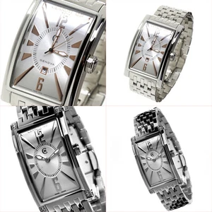 CERRUTI MENS LADIES HIS AND HERS GENOVA SWISS STAINLESS STEEL WATCHES NEW SILVER - Picture 1 of 6
