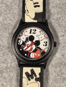 Reloj Disney Time Works Mickey Mouse estilo vieja escuela damas batería nueva - Imagen 1 de 8
