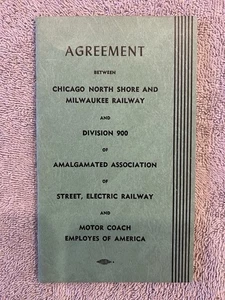 1956 Chicago North Shore & Milwaukee Railway Agreement of Street, Electric Rail - Picture 1 of 7