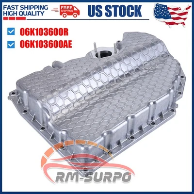 Aluminium Lower Engine Oil Pan for VW Golf Tiguan A3 TT SEAT Leon 06K103600R Foto 1 de 4