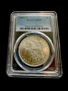 1885O Morgan Silver Dollar $1 PCGS MS 65 - Picture 1 of 2