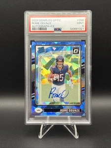 2024 Donruss Optic Rome Odunze Cracked Ice #286 On Card Auto /15 - Picture 1 of 2