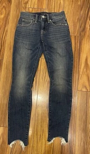 Pantalones de mezclilla azules Lucky Brand 0/25 tobillo ajustados tiro medio nuevos - Imagen 1 de 11