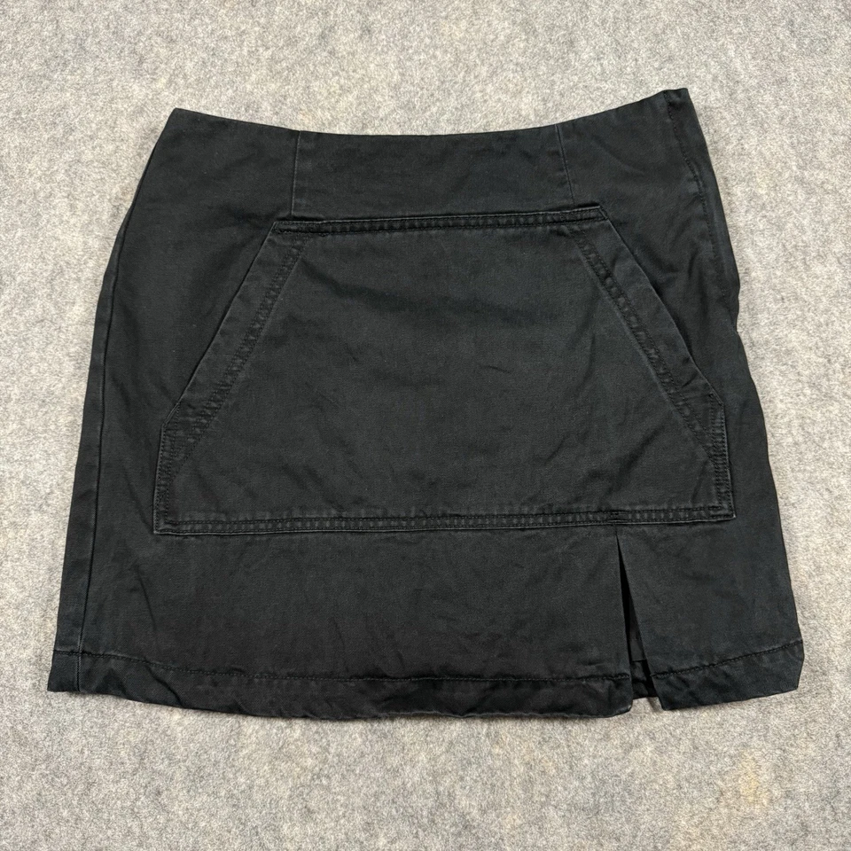 Мини-юбка Marc By Marc Jacobs с боковыми прорезями женская размер 2 черная джинсовая ткань хлопок - Изображение 1 из 4