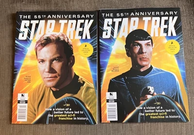 55th Anniversary STAR TREK Magazine Collector SET OF BOTH Covers - Image 1 of 2