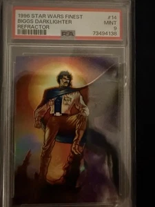 1996 Star Wars Finest Refractor #14 Biggs Darklighter PSA 9 - Bild 1 von 1