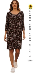 🌻LEONA EDMISTON HARMONY KEY DRESS STRETCH JESERY  SIZE 4 /16AU BNWT RRP $169.00 - Bild 1 von 13