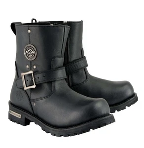 Milwaukee Leather 9040W Men's 'Wide Width' 6" Classic Engineer Motorcycle Boots! - Picture 1 of 18