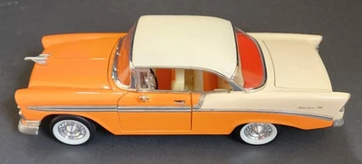 1:18 Diecast 1956 Chevy Bel Air Orange/White *VERY RARE Hardtop Version* - Image 1 of 4
