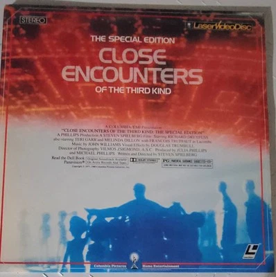 CLOSE ENCOUNTERS OF THE THIRD KIND SPECIAL EDITION LASERDISC NEAR MINT - Image 1 of 2