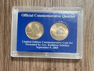2005 Kansas Limited Edition Commemorative Quarters (D&P) 34th State 1/29/1861 - Picture 1 of 2