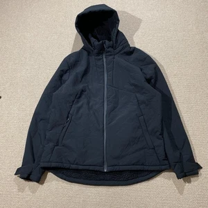 Champion Rain Jacket Mens XL Black Hooded Fleece Lined Weatherproof Sports USA - Picture 1 of 11