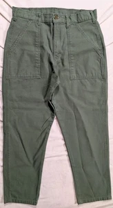 Stan Ray Pants Men 30x27 Washed Green Canvas Faded Painter Made In USA - Picture 1 of 15