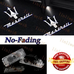 2pc Car LED Door Light Laser Projector HD Kit For Maserati GranTurismo 2012-2019 - Picture 1 of 10