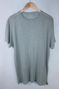 Alex Crane Men's Medium Grayish Green Short Sleeve European Linen T-Shirt - Picture 1 of 7