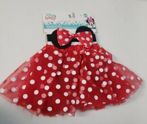 Diadema y tutú de vestir para bebé niña Minnie Mouse Disney talla 0-12 meses - Imagen 1 de 3