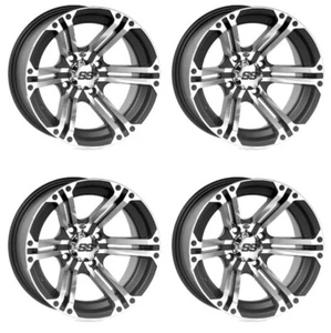 4 ATV/UTV Wheels Set 12in ITP SS212 Machined 4/156 4+3 POL - Picture 1 of 4