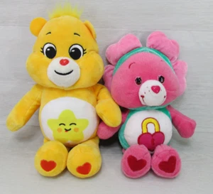 Lote de 2 osos de peluche Secret Bear & Laught a Bear 2005 y 2021 rosa y amarillo - Imagen 1 de 14