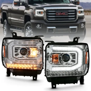 ANZO 111486 Headlight Assembly Headlight Set FITS 2016 2019 gmc sierra 1500 proj - Picture 1 of 9