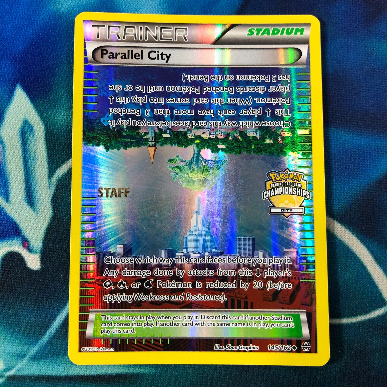 Parallel City - 145/162 - STAFF City Championships Holo Promo  Pokemon Card - MP