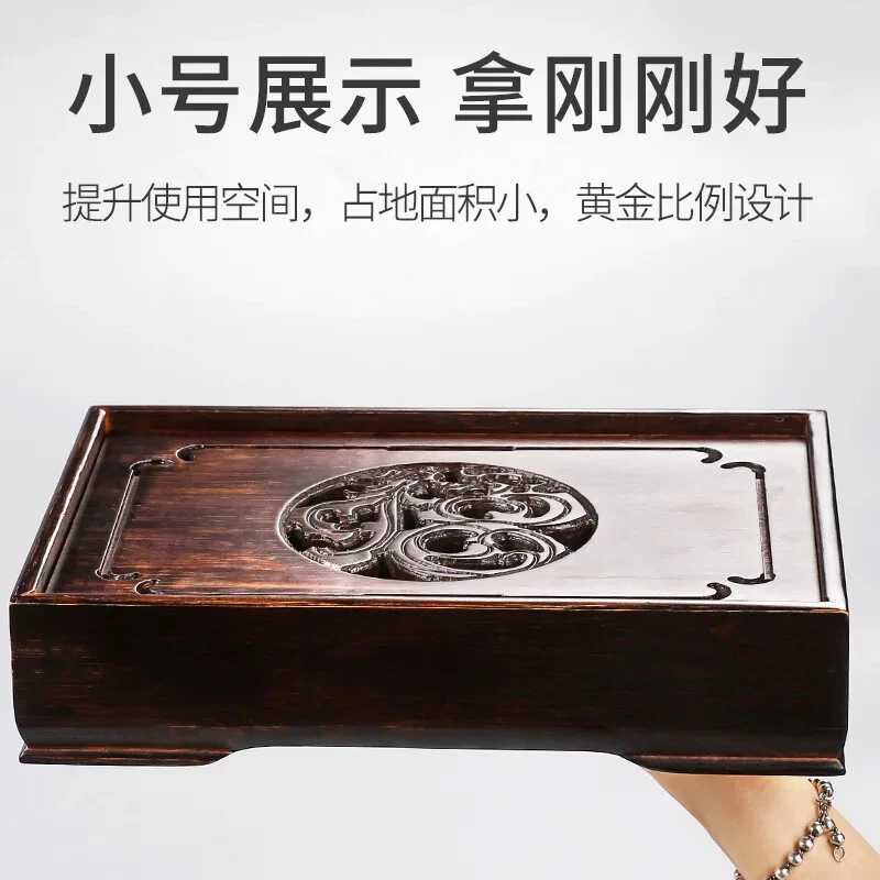 Haofeng Retro Pera Madera Maciza Bambú Bandeja de Té Kung Fu Juego de Té Hogar Té  Foto 1 de 4