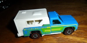 Original 1974 Hot Wheels Redline Keep On Camping Pick Up Camper Truck NM MINT C9 - Picture 1 of 5