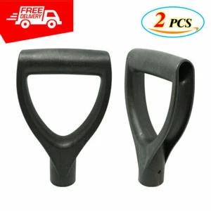 2 x Replacement Plastic D Handle for Repair Tool Garden Spades Snow Shovel US - Picture 1 of 7