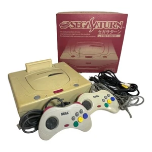 Consola Sega Saturn Blanca con 2 mandos, caja, memoria/probada en Japón - Imagen 1 de 7