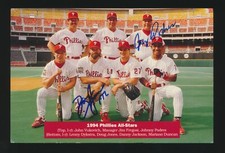 1994 Philadelphia Phillies Photocards -1994 All-Stars *Autograph* PODRES, JONES